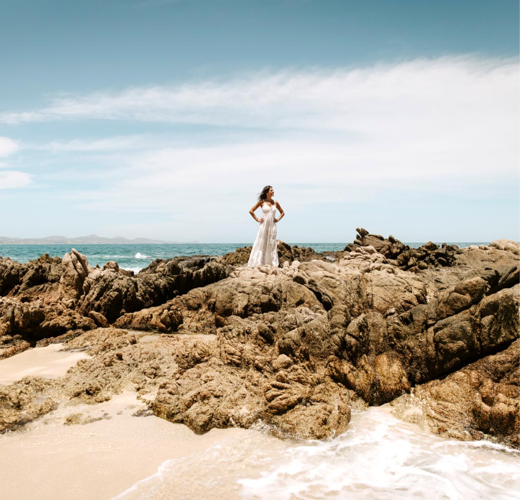 Amanda Hanson standing outside at beach